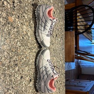 Woman’s Columbia waterproof hiking sneakers.